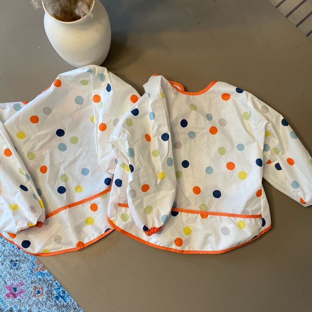 2 Ikea Baby Bibs/ Smocks